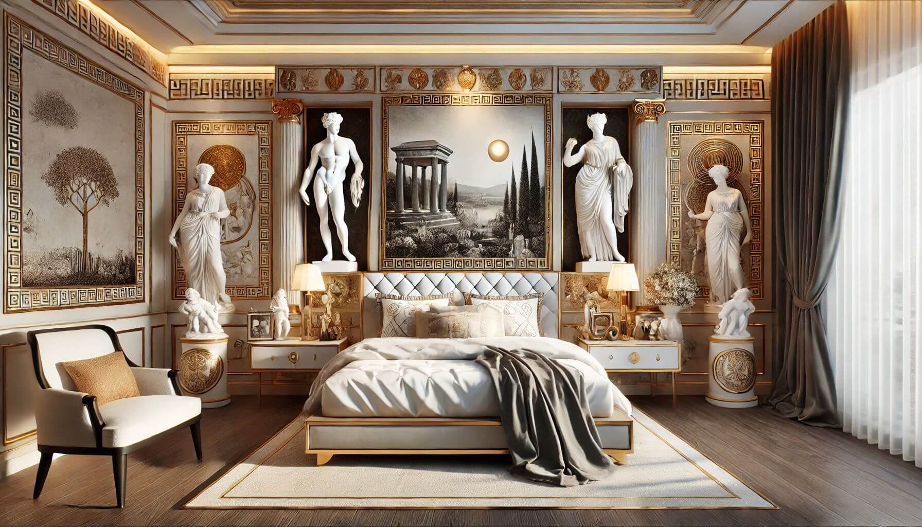 How to Incorporate Greek Art into Your Bedroom Design