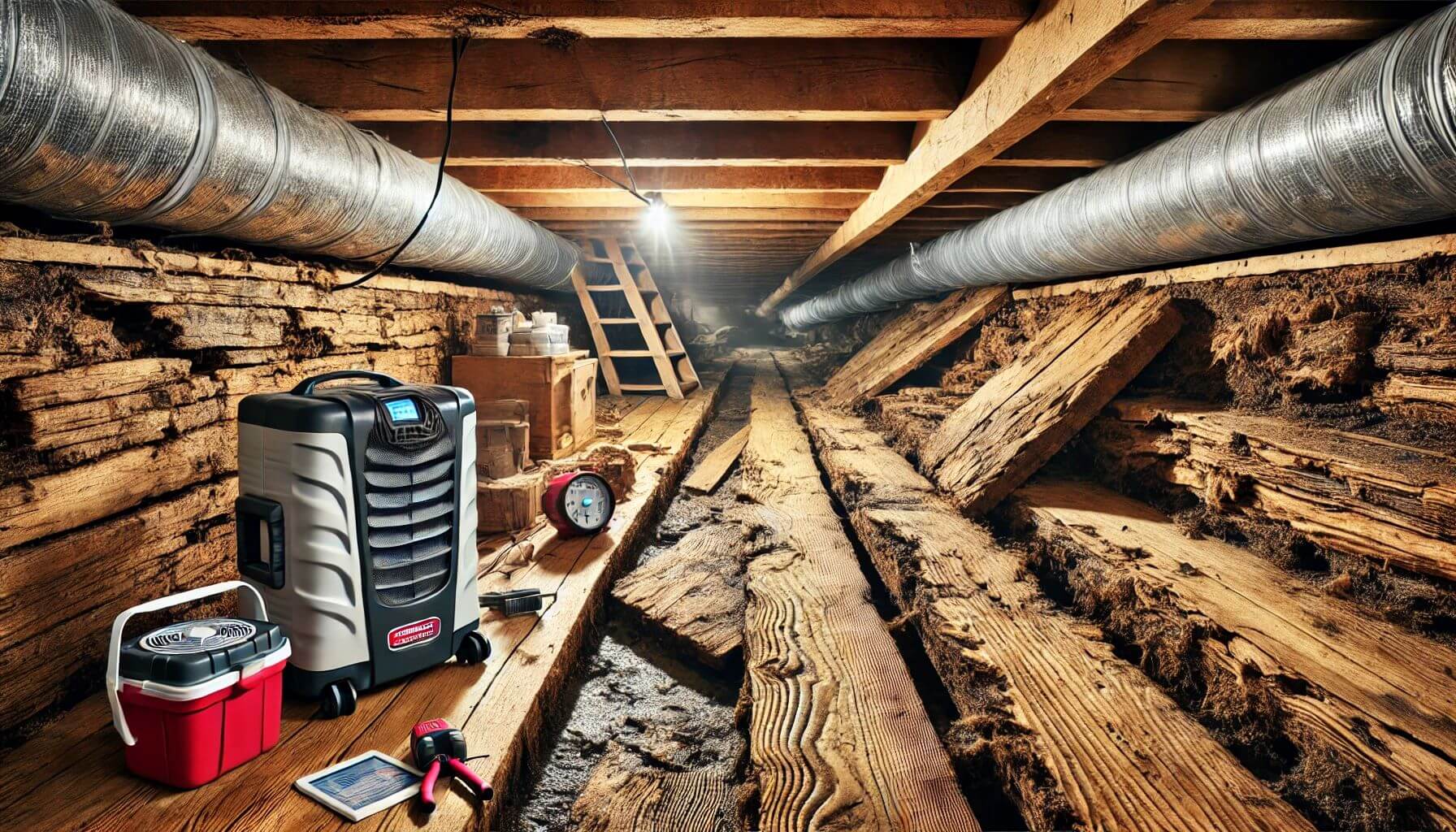 How to Manage Warping  with Moisture Control in Crawlspace
