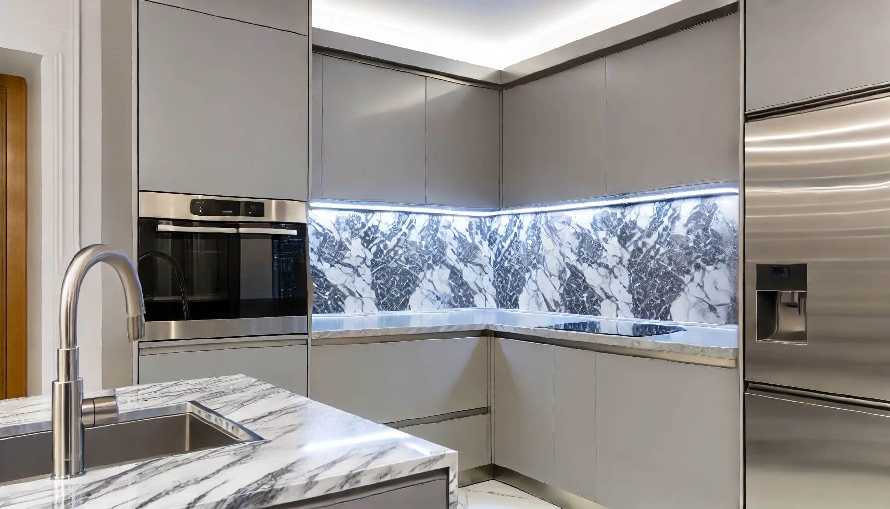 How to enhance your kitchen with elegant marble backsplash