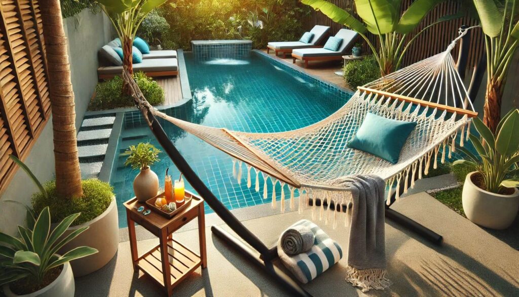 Poolside Hammock Paradise