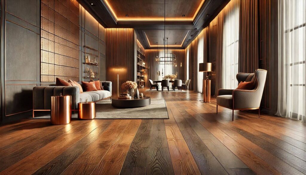 A luxurious home interior with Copper Dawn Flooring