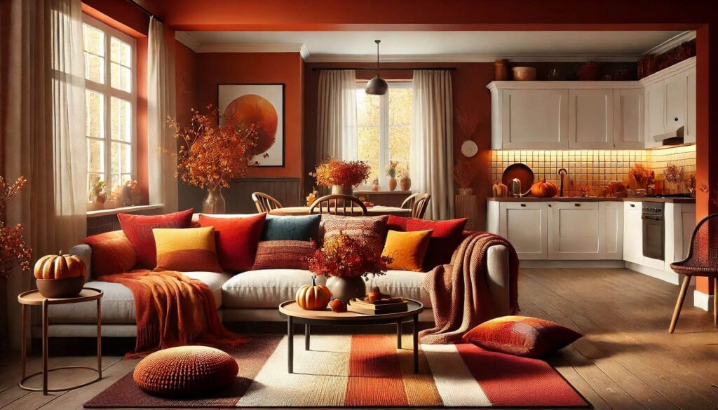 A warm fall-inspired color palette