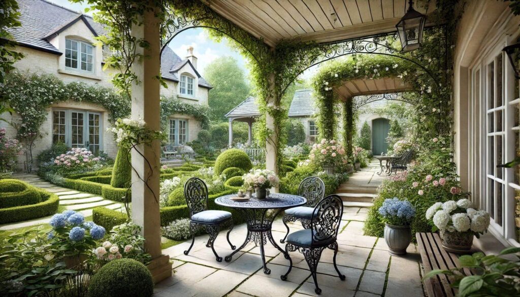 Capturing the Essence of English Garden Charm on Traditional Patios