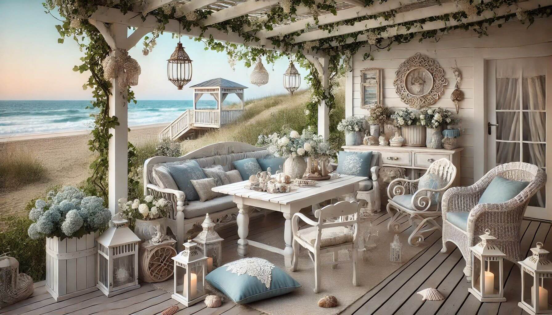 Coastal Cottage Seaside Charm for Quaint Patio Settings