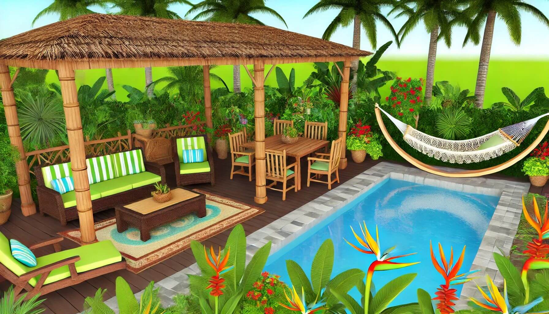 How to Design a Tropical Patio Haven Paradise Escape