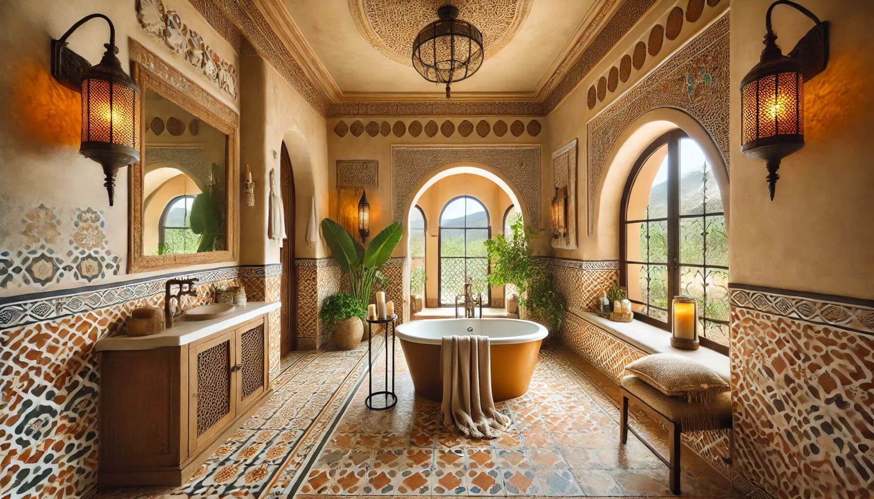 How to Make Mediterranean Bathroom Look Luxurious 21 Unique Ideas