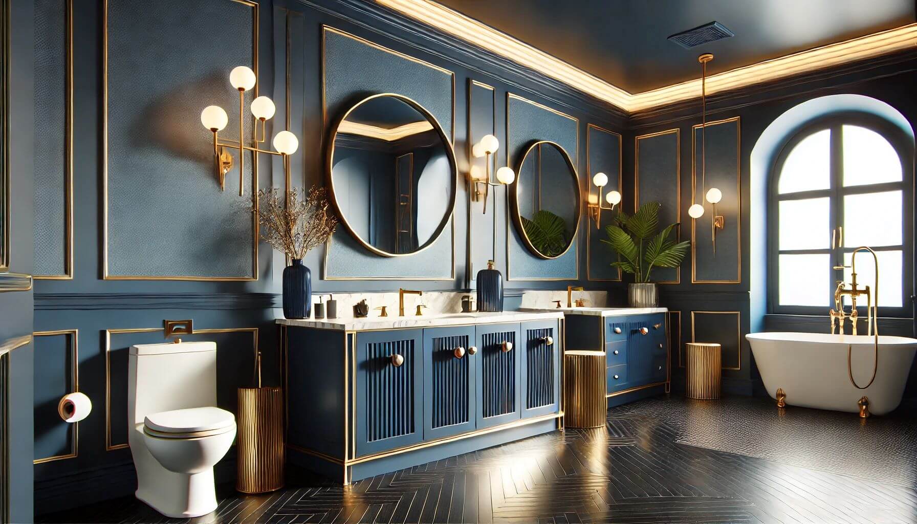 How to make a statement with Navy Blue Bathroom 19 Best ideas