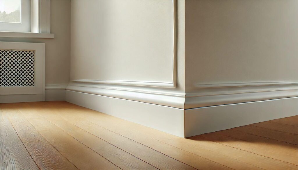 Simple White Painted MDF Foxtail Oak laminate