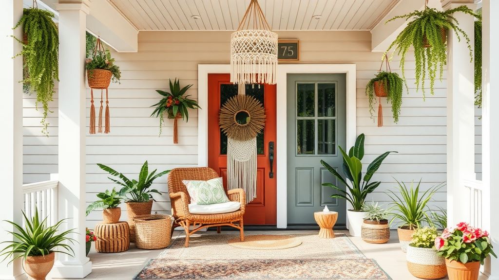 How to Dress Your Porch Bohemian Style with Macrame Decor