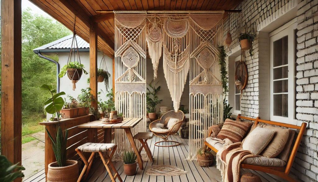 Macrame Room Divider Your Porch Bohemian Style