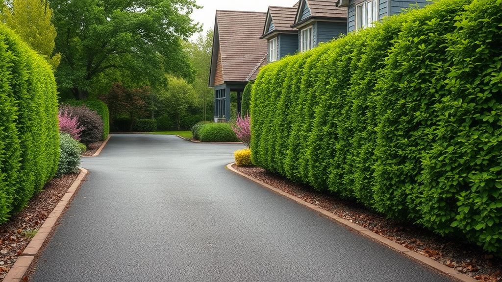 Selecting the right plants for hedgerow driveway