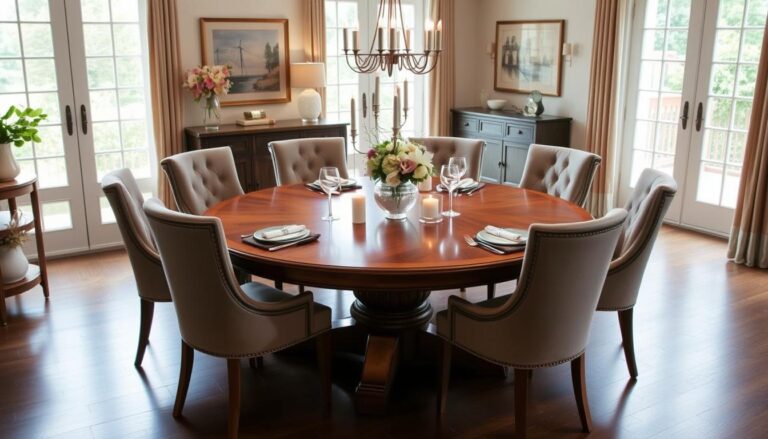 72 round dining table