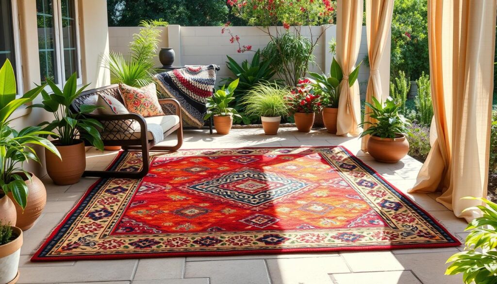 8x10 boho rugs for outdoor spaces