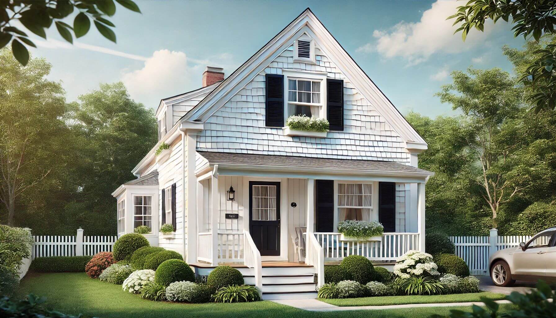 Classic White Clapboard Vinyl Siding Options for New Cape Cod House