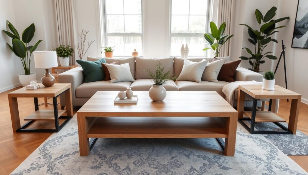 Coffee table dimensions and living room layout