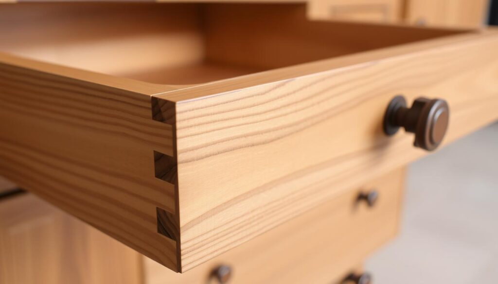 Dovetail joinery in drawer construction