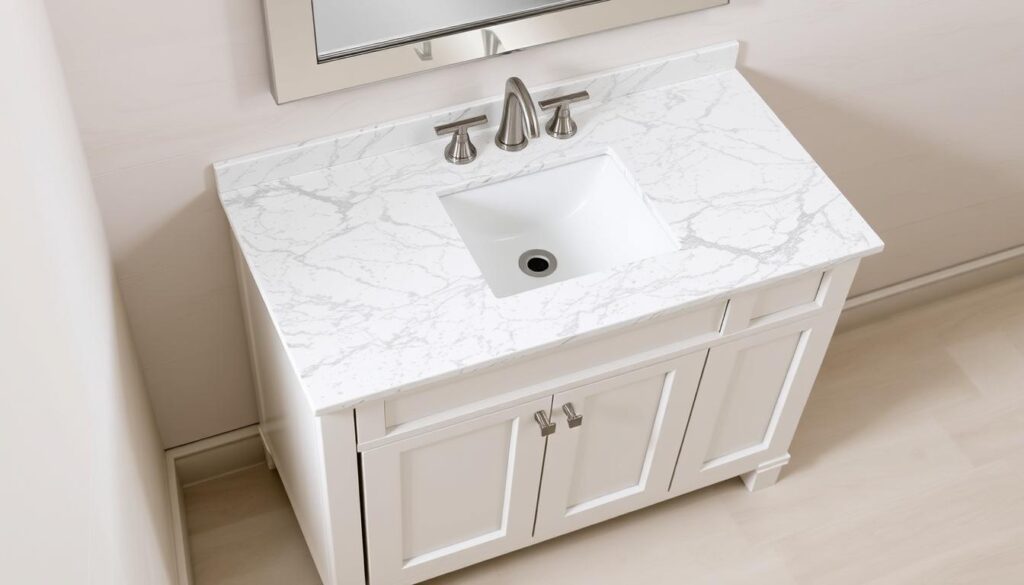 Durable countertops for bathroom vanities