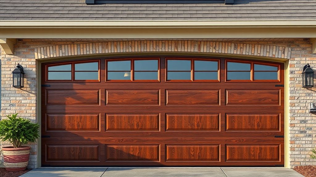 Horizontal Wood Accent Over the Garage Door