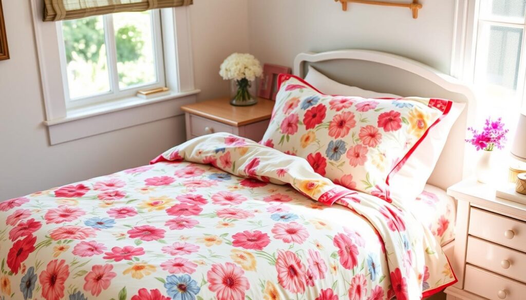 Jersey knit floral sheets twin