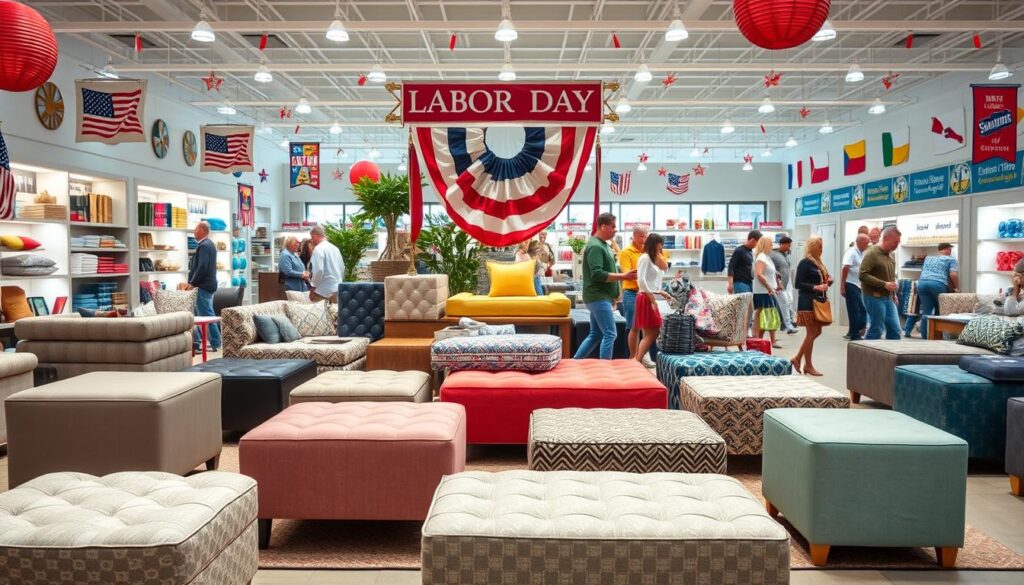 Labor Day ottoman sales timing