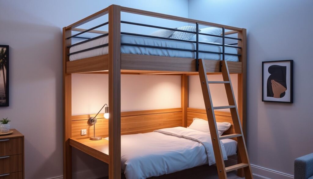 Loft bed safety features