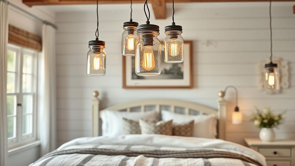 Mason jar pendant lights