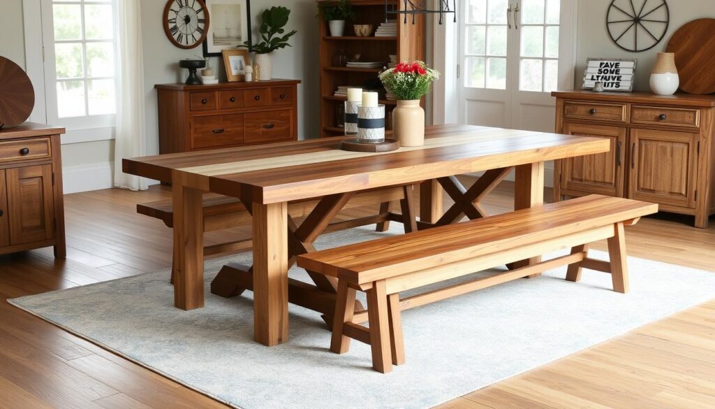 Modern farmhouse style dining set