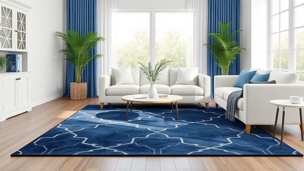 Navy blue rugs