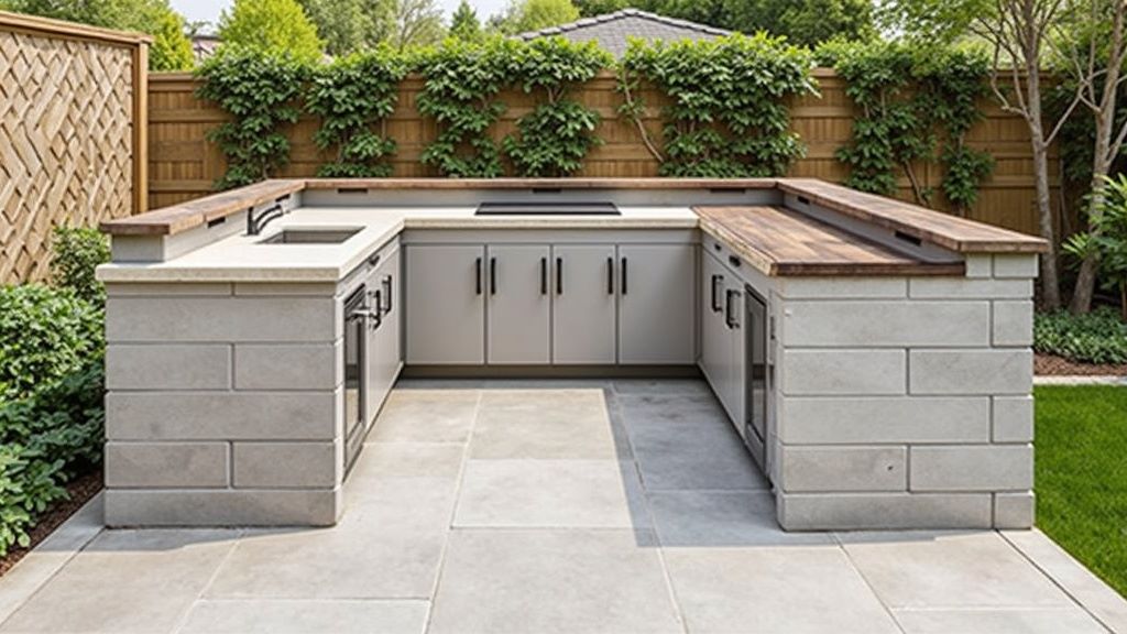 Outdoor Kitchen Counter with Sink Maximizing backyard Space and Functionality