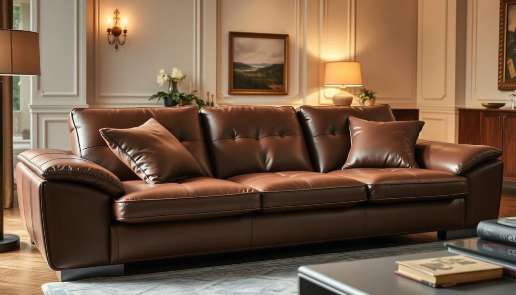 Peale Italian Leather Sofa comfort features