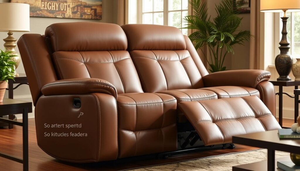 Premium construction materials for rocking power reclining loveseat