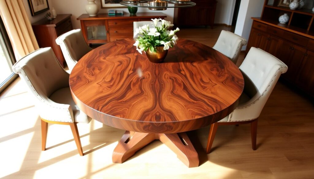 Premium wood selection for dining tables