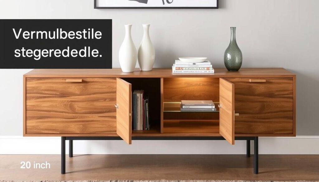 Versatile credenza storage