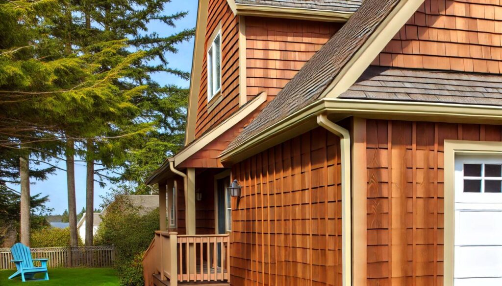 Warm Cedar-Look Panels Siding