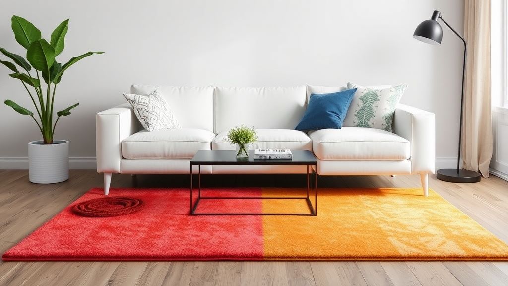 What Color Area Rug Goes With a White Sofa