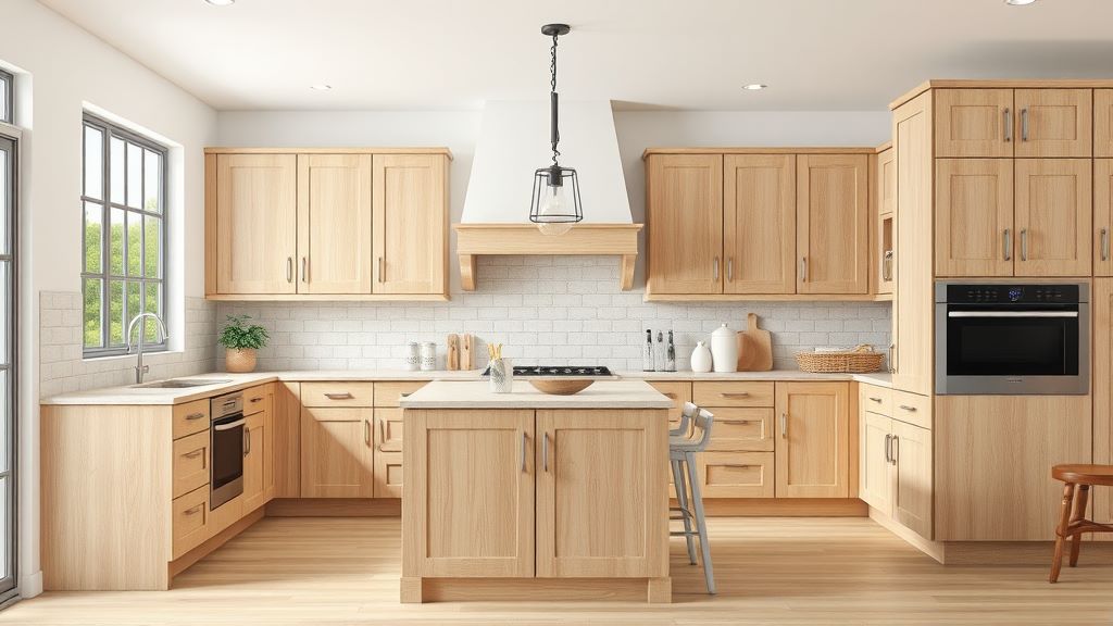 White Oak Kitchen Cabinets