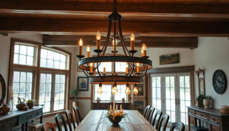 farmhouse style dining room chandelier