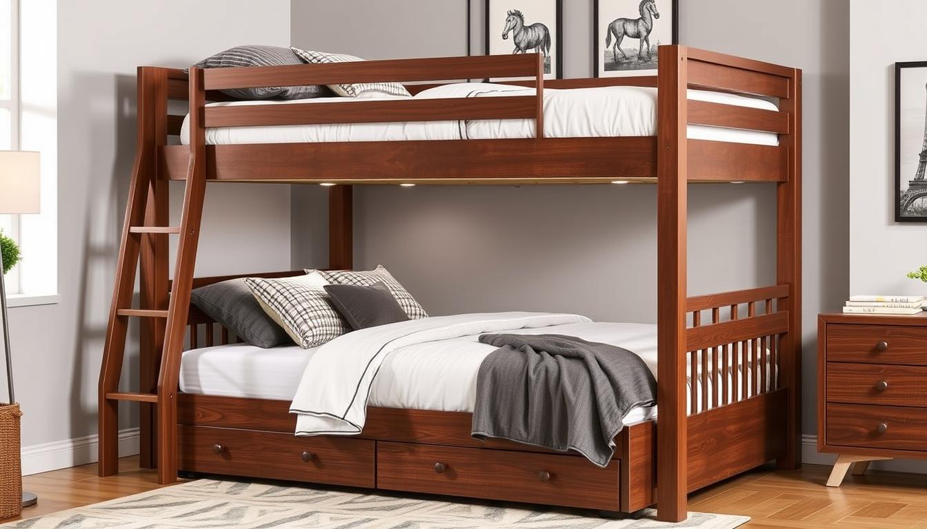 full over queen bunk bed