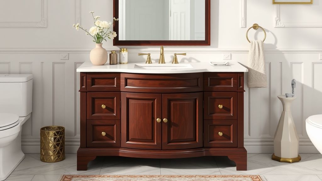 luxury functional piece of bathroom furniture.