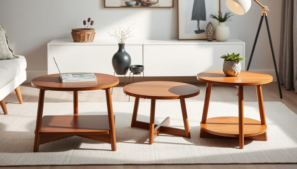 mid century modern end tables