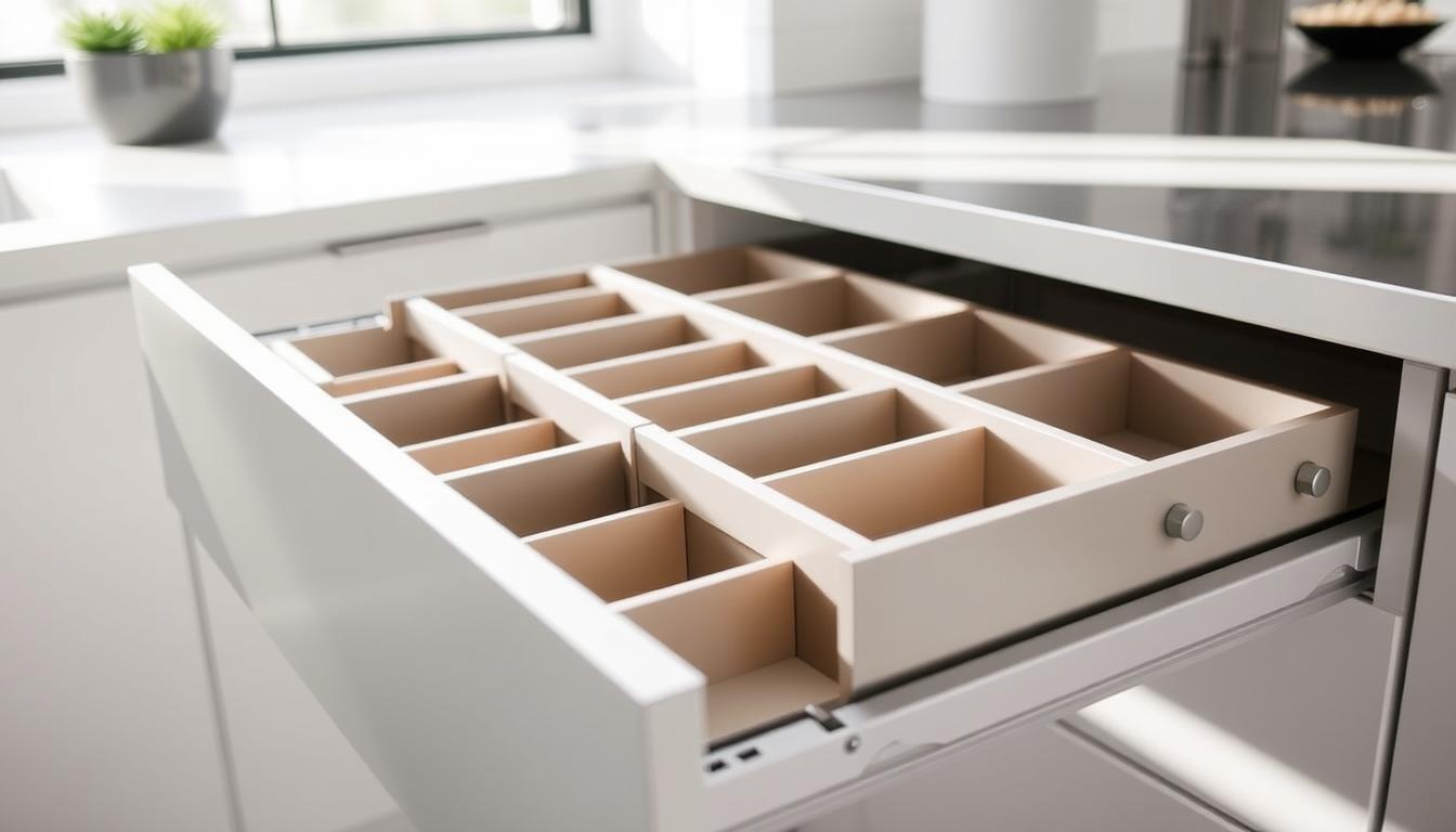 sliding double decker insert drawer organizer