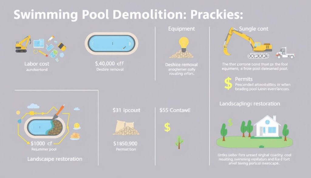 swimming pool demolition cost breakdown