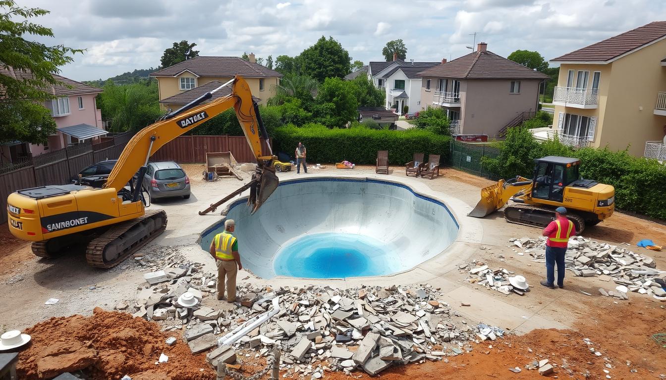 swimming pool demolition near me