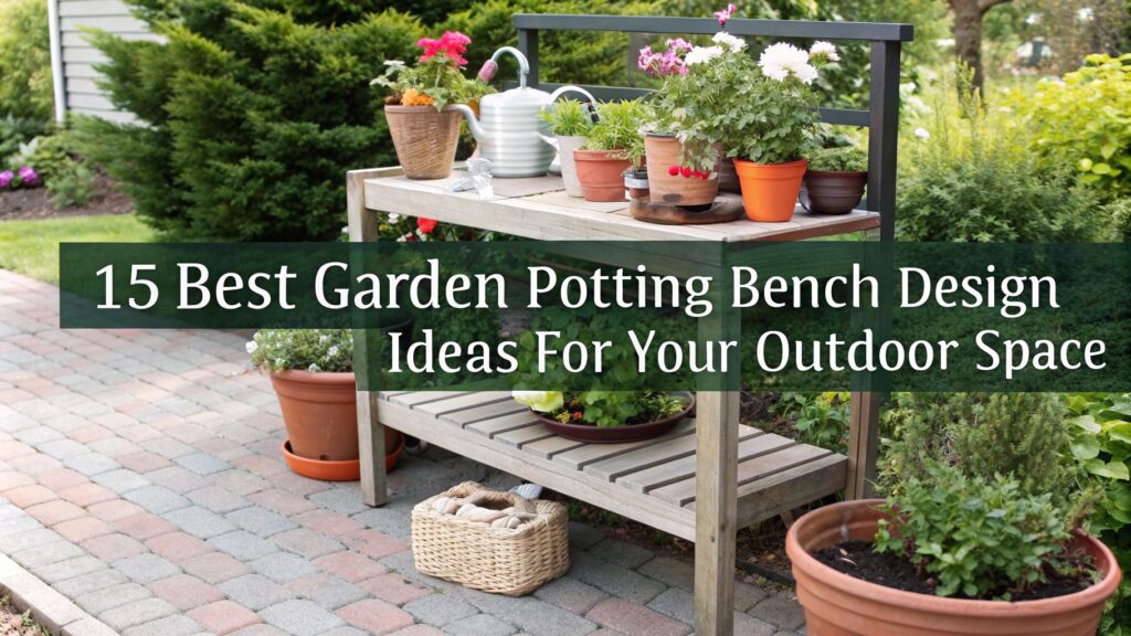 15 Best Garden Potting Bench Design Ideas for Your Outdoor Space