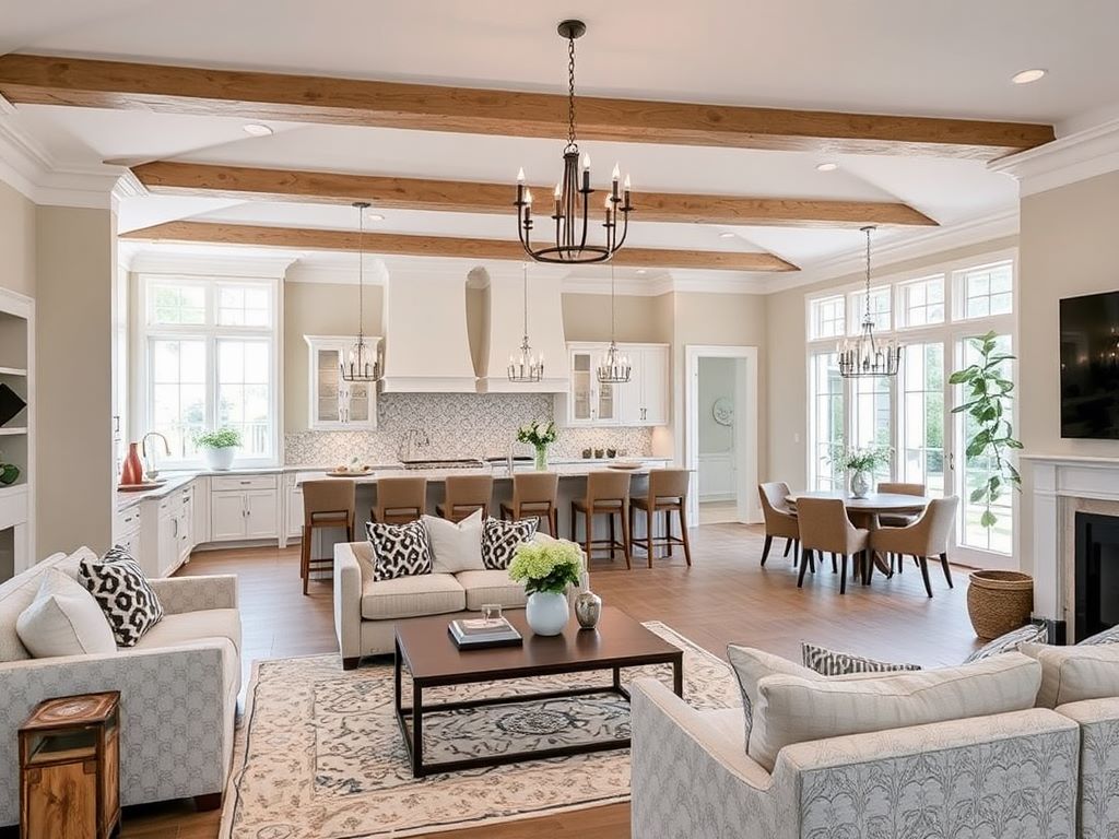 20 Best Small Open Plan Kitchen Living Room Design Ideas in a luxury farmhouse