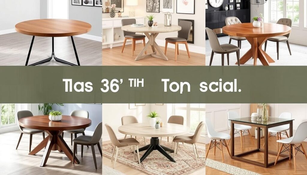 36 inch round dining table styles