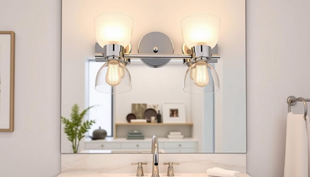 4 light vanity fixture for bathroom lighting upgrade