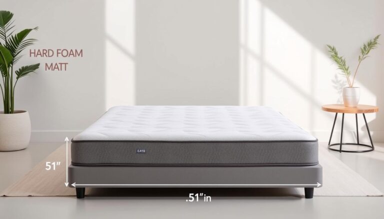 51 inches wide hard foam mattress