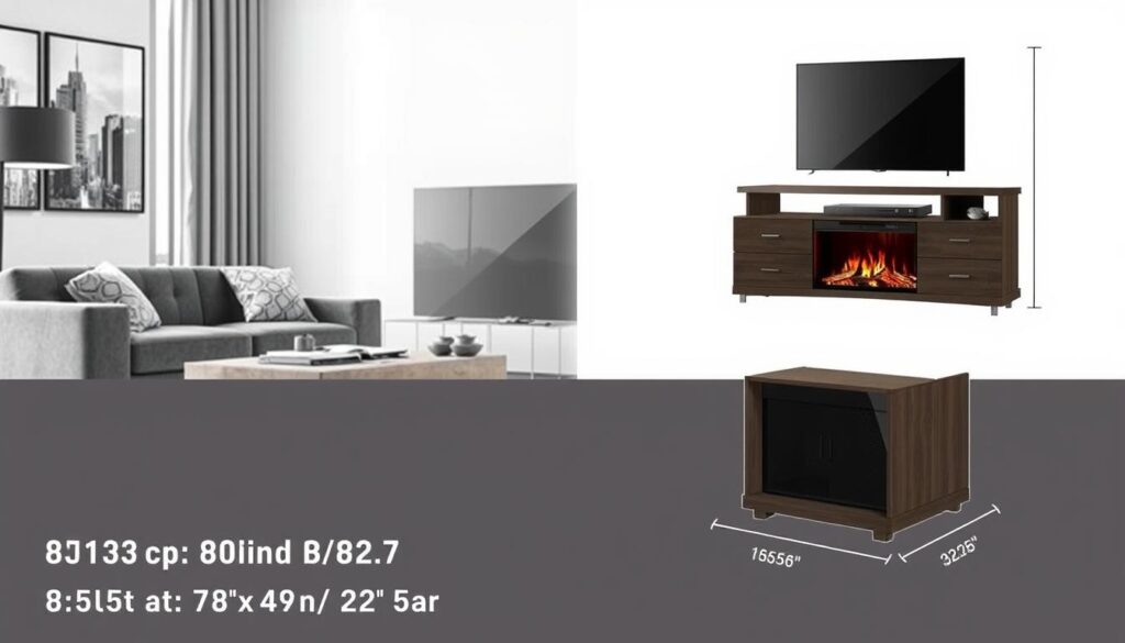 80 inch TV stand dimensions