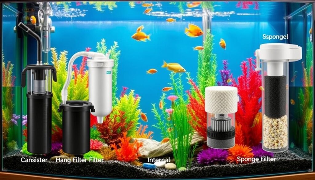 Aquarium filtration options